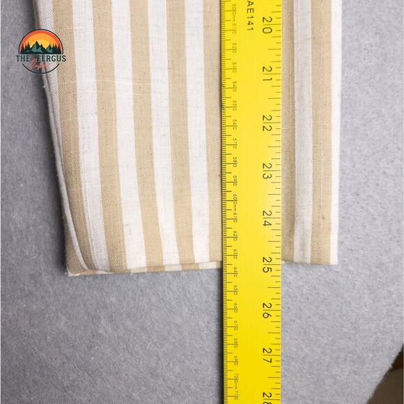 Kentucky Derby Blazer Linen Blend Wide Lapel Preppy Stripes Tan White Size 18 - Picture 6 of 16